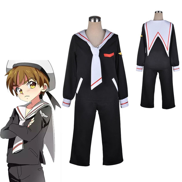 Anime cardcaptor sakura cosplay traje syaoran li cosplay marinha